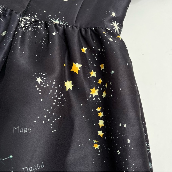 LIMITED EDITION Valentino Spa Cosmo Astrology Planet Star Space Navy ALine Dress - Picture 8 of 17